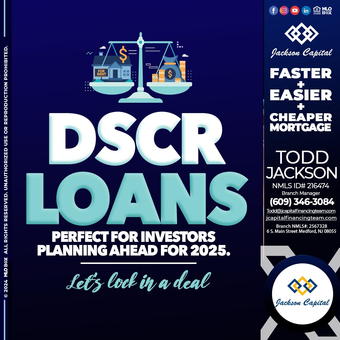 DSCR LOANS - Todd Jackson - Mortgage Loan Officer