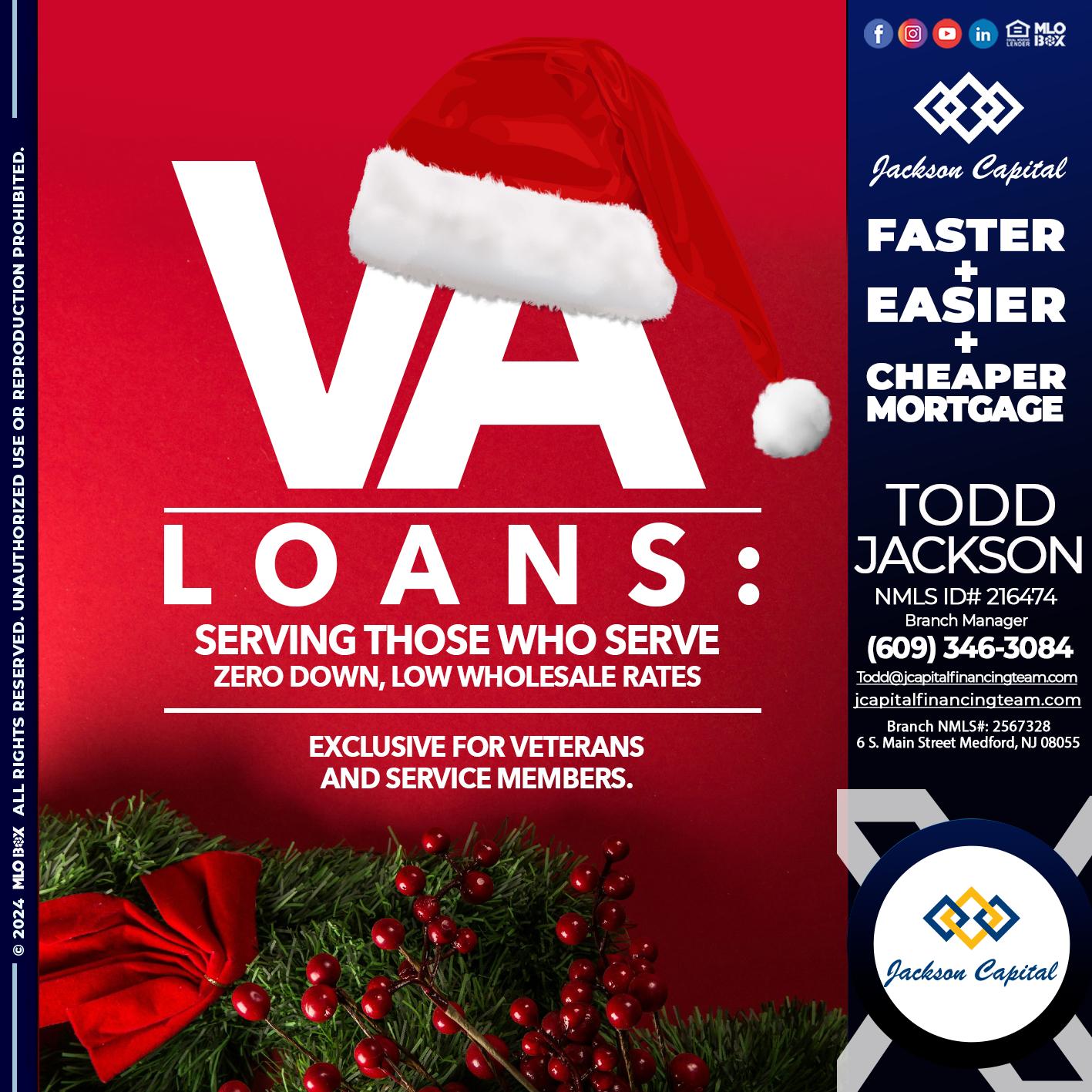 VA LOANS - Todd Jackson -Branch Manager