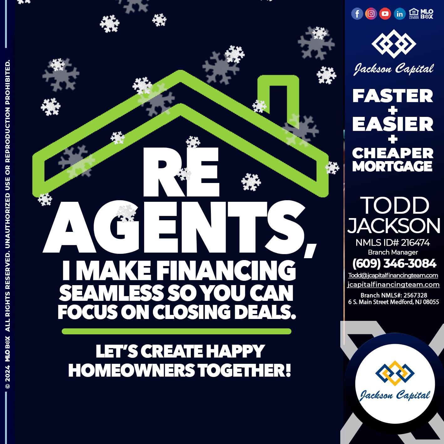 RE AGENTS - Todd Jackson -Branch Manager