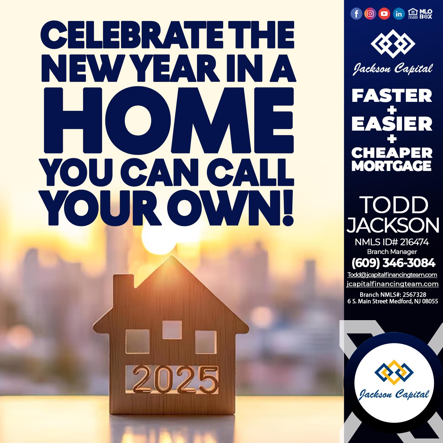 CELEBRATE THE NEW YEAR - Todd Jackson -Branch Manager